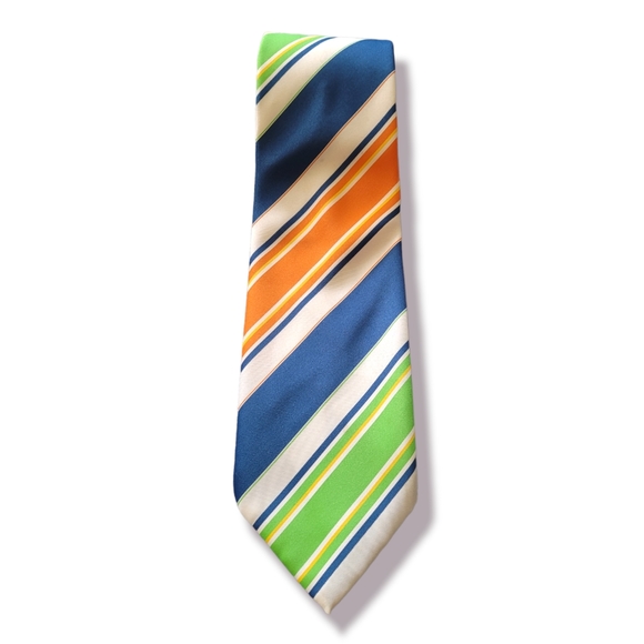 Vintage Resilio Handmade Striped Silk Tie - Picture 4 of 4